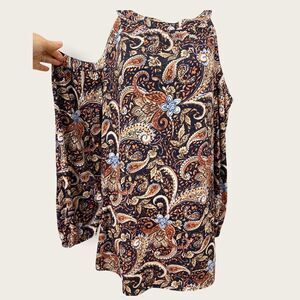 Band of Gypsies Floral Mini Dress -Black / Brown -Size Small